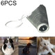 6 PCS Breathable Dustproof Mask Pet Dog Mouth Air Filtration Mask, Size:S 24cm x 8cm(Grey)