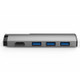 Basix P5 5 In 1 Multi-function Type-C / USB-C HUB Expansion Dock (Grey)