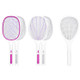 Electrical Mosquito Swatter Mosquito Killer Two-In-One USB Rechargeable Household Electrical Mosquito Swatter, Colour: LEDx6 Purple (Base Charging)