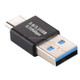Type-C / USB-C Male to USB 3.0 Male Aluminium Alloy Adapter (Black)