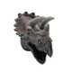 Soft Rubber Hand Puppet Simulation Animal Dinosaur Model Children Funny Toys, Style:Triceratops