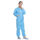 Anti Static Split Lapel Dustless Clothing Food Protection Stripe Clean Clothes, Size:XL(Blue)