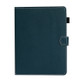 For 7 inch Universal Solid Color Horizontal Flip Leather Case with Card Slots & Holder & Pen Slot(Dark Green)