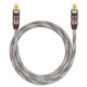 5m EMK OD6.0mm Toslink Square Port to Square Port TV Digital Audio Optical Fiber Connecting Cable