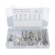 A5496 340 PCS Car U-shape 304 Stainless Steel Cotter Pin Clip Key Fastner Fitting Assortment Kit