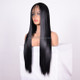 Straight Lace Front Human Hair Wigs, Stretched Length:26 inches, Style:1