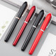 2 PCS Black Roll Ball Pen Ballpoint Pens School Office Stationery Luxury Birthday Gift(Red)