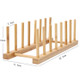 4 PCS Multi-Purpose Bowl Disc Rack Kitchen Drain Rack Bamboo Tableware Storage Rack, Layer (specification): 7 Grid