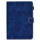 For 8 inch Tablet PC Universal Cowhide Texture Horizontal Flip Leather Case with Holder & Card Slots & Pen Slot(Blue)