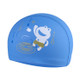 Children Waterproof Hair Care PU Coated Cute Frog Pattern Swimming Cap(Blue)