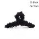 10 PCS Resin Material Spring Hair Clip, Colour: 20 Black Net Yarn