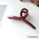 10 PCS Resin Material Spring Hair Clip, Colour: 7 Chestnut