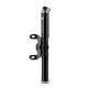 CYCLINGBOX Bicycle Pump Portable Universal Hidden Telescopic Hose Aluminum Alloy Pump(Black)