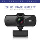 C5 4 Million Pixel Auto Focus 2K Full HD Webcam 360 Rotation USB Driver-free Live Broadcast WebCamera with Mic