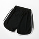 Casual Sports Shorts Ladies Summer Wear Fitness Pants Women (Color:Black Size:S)