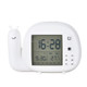 Creative Small Snail Multifunctional Smart Digital Alarm Clock(White)