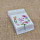 10 Packs Rose Baking Packaging Self-adhesive Bag Mooncake Cookies Snack Bag, Size:7x7+3cm