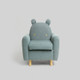 Children Animal Modeling Sofa Mini Baby Chair Lazy Seat(Gray-Blue Hippo)