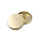 Gold 100 PCS Flat Metal Button Clothing Accessories, Diameter:18mm