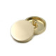Gold 100 PCS Flat Metal Button Clothing Accessories, Diameter:23mm