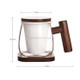 High Borosilicate Glass Sheep Fat Jade Porcelain Tea Leak Bubble Tea Cup, Capacity: 300ML, Style:Two Sheng Cup 2B