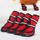 Large Dog Shoes Double Strap Non-slip Waterproof Dog Rain Boots, Size:S(Red)
