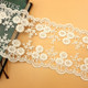 20 Yards Lace Ribbon Tape Lace Trim DIY Embroidered For Sewing Decoration Lace Fabric, Width:12cm(Embryo Color)
