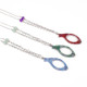 3 PCS Necklace Pendant Handheld Folding Reading Glasses + 2.00D Rndom Color Delivery