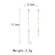 2 PCS Bluetooth Headset Anti-lost Ear Chain Wild Pearl Zircon Flower Chain Earrings(Golden)