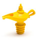 3 PCS Creative Silicone Aladdin Magic Lamp Red Wine Bottle Pourer Manual Sealing Airless Bottle Stopper
