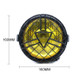 Motorcycle Arrowhead Reticular Retro Lamp LED Headlight Modification Accessories for CG125 / GN125 (Yellow)