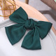 5 PCS Satin Bow Hairpin Back Head Hair Accessories, Colour: Dark Green