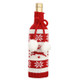 3 PCS Christmas Knitted Double Ball Wine Bottle Cover Wine Bottle Bag Restaurant Atmosphere Layout(Elk)