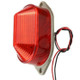 DC12V Led Mini Strobe Signal Warning Light Silent Warning Light(Red)