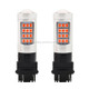 2 PCS 3157 DC12V / 2.2W Car Constantly Bright Brake Lights with 42LEDs SMD-2835 Lamps(Red Light)