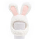 4 PCS Soft Cat Headgear Cat Dog Cross Dress Pet Hat, Size: XS(White Rabbit)