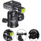 BEXIN 360 Degree Rotation Aluminum Alloy Tripod 30mm Ball Head with Quick Release Plate
