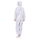 Striped Anti-static Split Hood Dust-proof Work Suit, Size:XXXXXL(White)