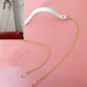 Women Bag PU Leather Chain Long Shoulder Strap Bag Accessories(White)