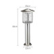 Outdoor Courtyard Garden Waterproof Outdoor Mosquito Repellent Lamp, Color:DW01 Silver