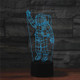 Astronaut Shape 3D Colorful LED Vision Light Table Lamp, Charging Touch Version