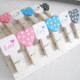 2 Sets Wooden Photo Clips Note Sticks Snack Seals