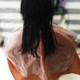 200 PCS One-time Hair Coloring Shawl/Cap Hairdressing Salon Hair Treatment Cloth Scarf(Transparent)