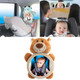 Cartoon Adjustable Safety Seat Car Back Interior Mirror Headrest Rear Facing Mirrors Monitor(Bear)