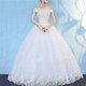 Retro Elegant Off Shoulder LaceThin Court Neat Princess Wedding Dress, Size:XXXL(White)