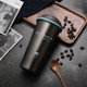 500ML Portable Stainless Steel Creative Gift Coffee Cup Office Vacuum Thermos Mug(Navy Blue)