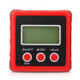 3 Button Mini Precision Magnetic Digital Tilt Box / Tilt Meter / Inclinometer(Red)