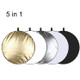 PULUZ 80cm 5 in 1 (Silver / Translucent / Gold / White / Black) Folding Photo Studio Reflector Board