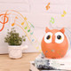 2 PCS Creative Owl Eyes Mobile Multifunctional Phone Stand Clockwork Music Box Decoration, Color Random Delivery