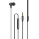 awei L2  3.5mm Plug In-Ear Wired Stereo Earphone with Mic(Black)